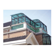 laminated and tempered glazing bullet proof curtain wall system